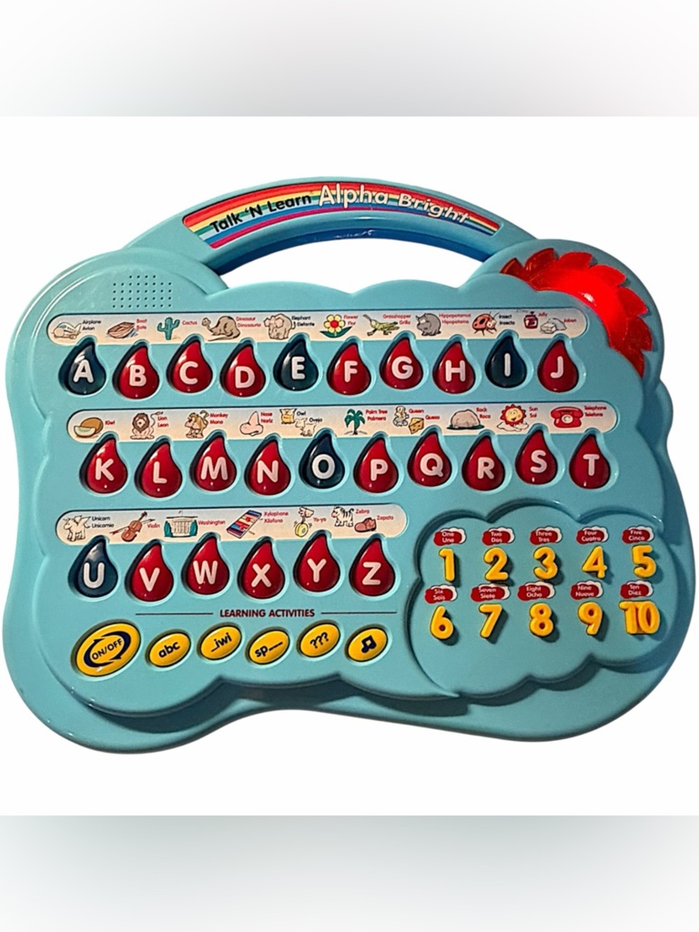 Vintage Scientific Toys Talk N Learn Alpha Bright Interactive Learning Bilingual